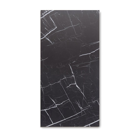 Lucida Surfaces LUCIDA SURFACES, TerraCore Nero Marquina 12 in. x24 in. 7mm 22MIL Interlocking Luxury Vinyl Tiles, 54PK TC-606PLT